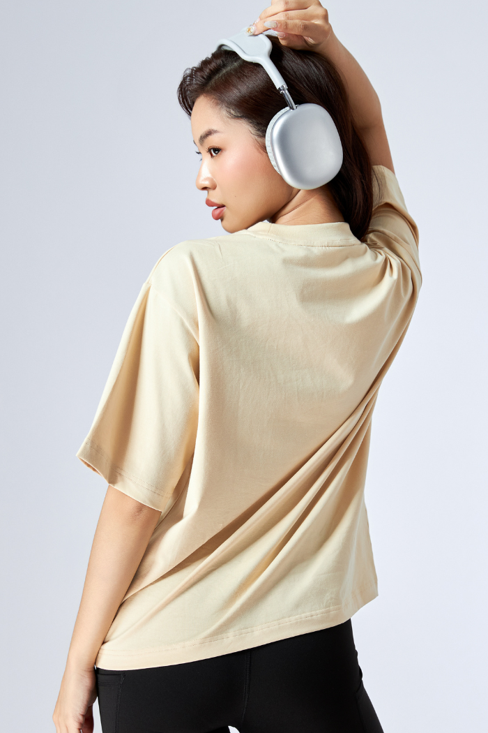 Áo thun nữ Basic Boxy Tee U.S. Cotton TS229W0 - Ảnh 2